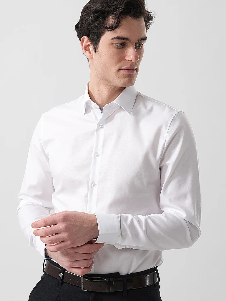 OLYMP NO.6 Hemd Super Slim Fit  weiss | 38